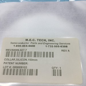 M.E.C. TECH MEC50006-587-7 COLLAR, SILICON, 150MM - Équipements et pièces semi-conducteurs de confiance à l'échelle mondiale chez - Product Image 4