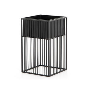 Support de rangement pliable à 3 niveaux en fer blanc vieilli pour pots de fleurs de jardin et de balcon - Product Image 1