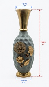 Metal Decorative Flower Vase <b>Texture</b> <b>Powder</b> Coating Premium Quality Vintage Look Wedding Table Centerpiece Wedding Vase - Product Image 6