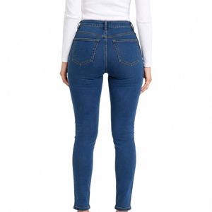 Nuevas llegadas: Jeans de mezclilla para mujer de talla grande, transpirables, de secado rápido, ecológicos, de cintura alta, para verano, con MOQ bajo. - Product Image 3