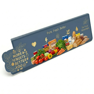 Exhibidor de PVC Azul Resistente para Estantes de Tiendas, 100x30x182cm, Capacidad 40L, Personalizable OEM/ODM, para Supermercados - Product Image 1