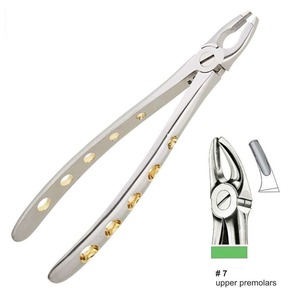 Pinzas de Extracción Ergonómicas Reutilizables Manuales para Premolares Superiores, Instrumentos Dentales de Ortodoncia, Acero Inoxidable, Shuja Surgico - Product Image 4