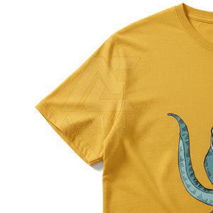 Camiseta Gráfica Transpirable de Algodón para Hombre, Camiseta de Manga Corta con Transferencia Térmica, Impresión DTF, Camiseta Informal de Algodón Suave - Product Image 3