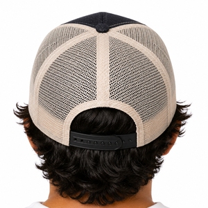 Gorra trucker clásica unisex de malla bicolor, gorra trucker clásica de malla para uso diario informal, 6 paneles, ajuste regulable. - Product Image 5