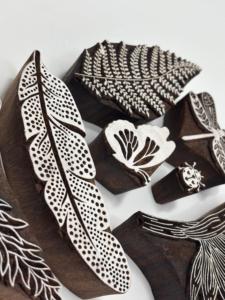 Hand Carved Wooden Printing <b>Blocks</b> Handmade Wood Stamp <b>Blocks</b> for Textile Fabric Craft Printing Wholesale Supply - Product Image 3