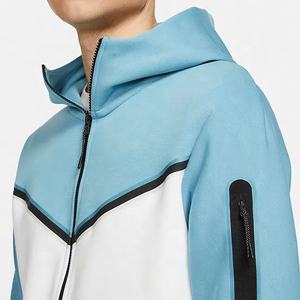 2024 vente en gros femmes survêtement décontracté 2 pièces veste à glissière et pantalon de survêtement ceinture élastique hommes coupe-vent survêtement - Product Image 4