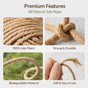 Hilo de Yute de 8 lb y 36 lb, Suave, Trenzado, Teñido, Antibacteriano, Reciclable, para Coser, Manualidades, Tejido, Fabricación de Cuerdas, Textil, Ecológico - Product Image 6