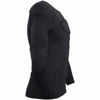 Chemise de surveillance liste pour hommes, costume à manches longues rembourré et de couleur noire, personnalisé, vente en gros