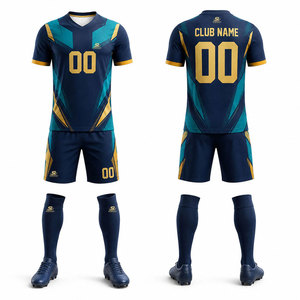 Kit de football OEM, meilleur design, kit de football respirant, nouvelle arrivée, kit de football personnalisé en couleur - Product Image 1