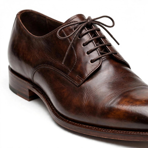 <b>Men's</b> Genuine Leather Oxford Dress <b>Shoes</b> Pointed Toe Lace-up Solid Color Office Career All Seasons Export From Bangladesh - Product Image 4