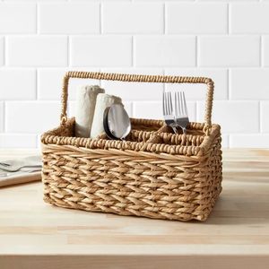Custom Size Handmade Rattan Storage Caddy For Home Decor Gift <b>Basket</b> And Restaurant <b>Table</b> Organization - Product Image 1