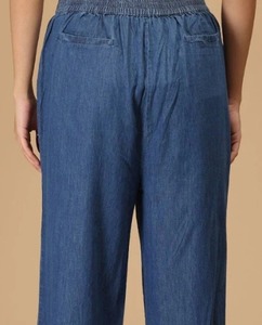 Women's <b>Boot</b> Cut Cotton Denim Multi-Pocket Utility-Pocket Side-Pocket Large-Pocket Patch-Pocket-Vintage Regular Fit Knee-Length - Product Image 5