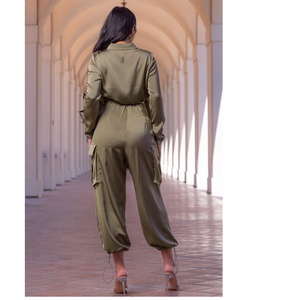 Ensemble de sport pour femmes, haut à fermeture éclair brodé, pantalon large à taille haute, tenue décontractée en deux pièces, survêtement pour femmes - Product Image 3