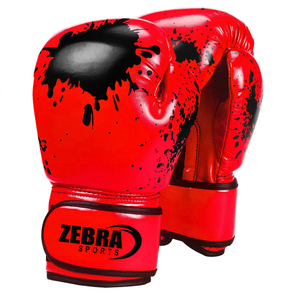 Guantes de Boxeo Estilo Mexicano 6oz 8oz, Guantes de Boxeo Profesionales MMA Negros, Guantes de Cuero PU con Logotipo Personalizado - Product Image 6