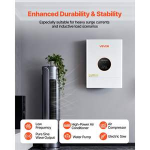 Hybrid <b>Solar</b> <b>Inverter</b> 6000W 48V 120V/240V Split Phase 120A MPPT <b>Solar</b> Controller Low Frequency Pure Sine Wave Power <b>Inverter</b> - Product Image 2