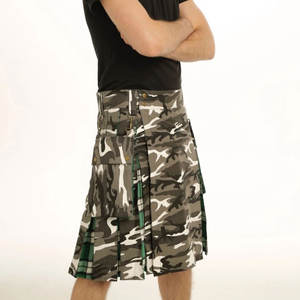 Meilleure Vente Kilt Hybride Camouflage à Plis Tartan avec Poches Ajustement Réglable 2026 - Product Image 2