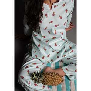 Conjunto de Pijama para Mujer con Estampado de Piña, Ropa de Dormir Cómoda con Diseño Divertido - Product Image 4