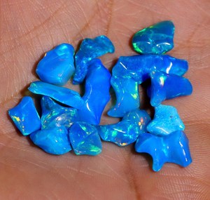 Paraiba Color Ethiopian <b>Opal</b> Polished Rough Gemstone Loose Stone for Jewelry Making Wholesale Bulk - Product Image 3