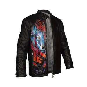 New Arrival 2026 Unique Design Men's Premium Quality Leather <b>Jacket</b> with Stand Collar Customized Colors & Logo - Product Image 6