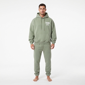 Ensemble jogging en coton pour homme de haute qualité, personnalisé, style streetwear oversize, sweat-shirt décontracté - Product Image 5