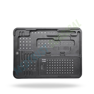 Contenedor de Esterilización para Placas Maxilofaciales, Caja de Almacenamiento de Instrumentos Quirúrgicos de Aluminio de 2.4mm, Perforada, para Autoclave - Product Image 5