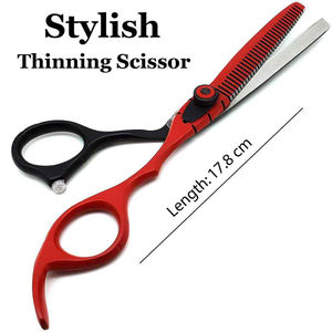 High Quality Sharp Barber <b>Thinning</b> Shears Kit with <b>Mirror</b> Polish Stainless Steel Scissors Set Steel Handle Comb Lightweight - Product Image 3