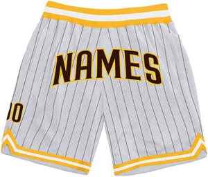 Pantalones Cortos de Baloncesto para Hombre de Alta Calidad con Logotipo Bordado en la Parte Delantera, Cintura Alta, Malla de Poliéster, Secado Rápido - Product Image 5