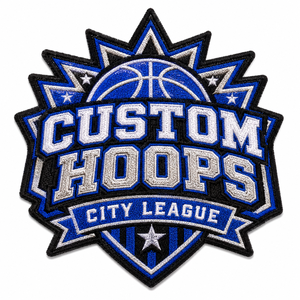 Patch brodé découpé à la forme, style basketball et football, certifié usine, à coudre sur vêtements, patchs personnalisés brodés thermocollants - Product Image 1
