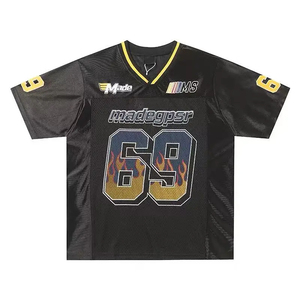 Wholesale Classic 2026 Sublimation Transfer Print 300 Grams Oversized Crop <b>Patchwork</b> Vintage Jerseys-with Pattern Sportswear - Product Image 3