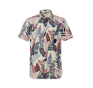 T-shirt d'été léger et décontracté pour homme en coton à col en V et manches courtes, imprimé numérique personnalisé, avec propriétés anti-plis et séchage rapide - Product Image 5