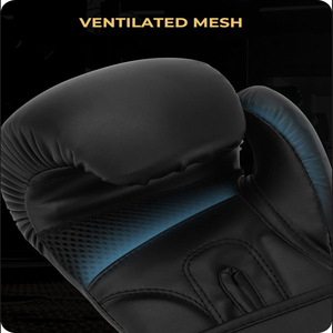 Gants de boxe en cuir PU sur mesure OEM ODM pour adultes, avec logo personnalisé, pour le fitness, gants de boxe professionnels à sangle - Product Image 2