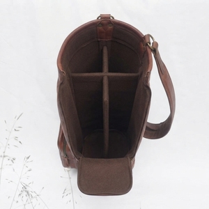 DAWAKEY Bolsa de cintura para golf de cuero genuino, ligera, duradera, con cierre de cremallera, portátil, impermeable, de gran capacidad, para accesorios de golf - Product Image 3