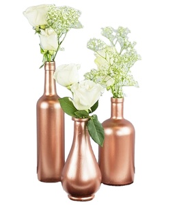 <b>Copper</b> Plating Decorative Best Selling New Design Flower Vases <b>Copper</b> Shiny Best Selling <b>Table</b> Top - Product Image 1