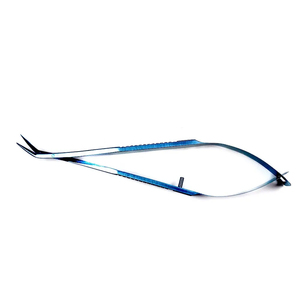 Micro-ciseaux courbés en titane Vannas, instrument chirurgical ophtalmique, poignée à ressort, outil de chirurgie oculaire, CE OEM - Product Image 3