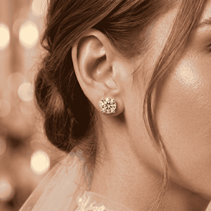 Boucles d'oreilles clous en diamant rhodié sur mesure, design élégant et scintillant en argent de qualité supérieure pour hommes - Product Image 1