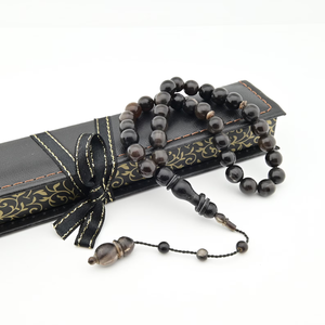 Tasbih de Cuerno de Búfalo, Tasbeeh 99, Masbaha de Cuerno, Cuentas de Oración de 7MM, Rosario de Cuentas de Cuerno, Subha de Cuerno de Búfalo, Cuentas de Oración Musulmanas - Product Image 5