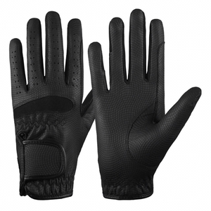 High Quality Best Sale Genuine Leather Riding Gloves Size L, Customized Logo Print Best Sale Product Horse Riding Gloves for Men - Product Image 1