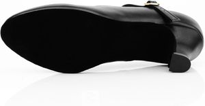 Chaussures de danse de salon pour femmes noires avec bride à la cheville, talon plat, pour la danse latine/salsa/tango (matériau PU) - Product Image 4