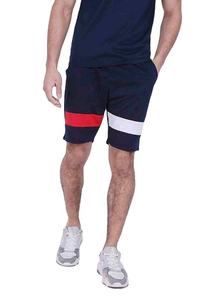 T-shirt et short d'été de haute qualité ensemble bleu ensemble de short de gymnastique en coton imprimé de logo personnalisé pour hommes - Product Image 3