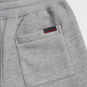 Shorts en molleton épais pour homme avec cordon de serrage, poches zippées, style streetwear, décontracté, coupe ample, taille élastique - Product Image 5