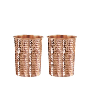 Restaurant Supply Copper Glass Tumbler Ayurvedic Drinking Water Cup Bulk Metal <b>Drinkware</b> Export Supplier - Product Image 5