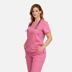 High Quality Custom Medical Scrub Set for Women Wholesale Hospital Doctors and <b>Nurses</b> Female Nursing Scrub Uniforms - Product Image 3
