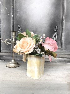 Vase en corne de buffle fait main, forme naturelle, récipient décoratif rustique pour la décoration de la maison - Product Image 3