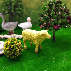 Figuras de animales sólidos en miniatura de PVC, juguetes de muebles con Vaca, perro, pato, ganso para niños - Product Image 5