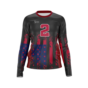 Vêtements de volley-ball imprimés sur toute la surface, uniformes de volley-ball personnalisés pour femmes, maillots de volley-ball pour sports d'équipe - Product Image 1