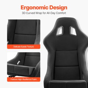Set di Sedili Sportivi Xv Design Racing, Comoda Sedia da Corsa con Cockpit Integrato, Doppio Blocco Scorrevole e Schiuma ad Alta Resilienza - Product Image 5