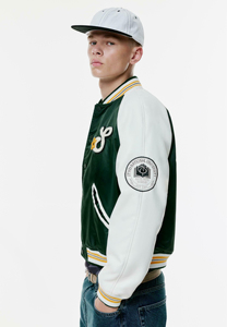 Premium Letterman <b>Jacket</b> Streetwear Long Sleeve Varsity Sportswear Factory Price Baseball <b>Jacket</b> for Men Front Logo Breathable - Product Image 4