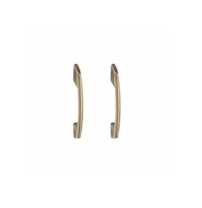 <b>Antique</b> Brass Finish Curved Cabinet Handle Elegant Wave Design Drawer Pull for Kitchen <b>Wardrobe</b> Furniture - Product Image 4