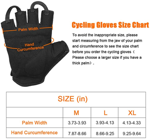 Guantes de Ciclismo Unisex Antideslizantes, Transpirables y Ligeros con Recubrimiento de Poliuretano, de Alta Calidad, Acolchados, de Medio Dedo, con Absorción de Impactos - Product Image 6