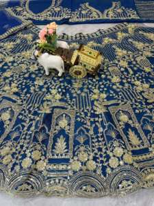 Elegante Lehenga Choli de Red Suave de Primera Calidad, Estilo Indio-Pakistaní, Largo hasta el Suelo, para Bodas, Tradicional, con Lentejuelas para Mujer - Product Image 5